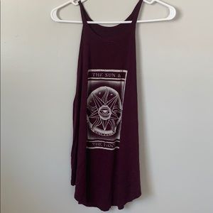 Maroon women’s tank American Eagle gently worn